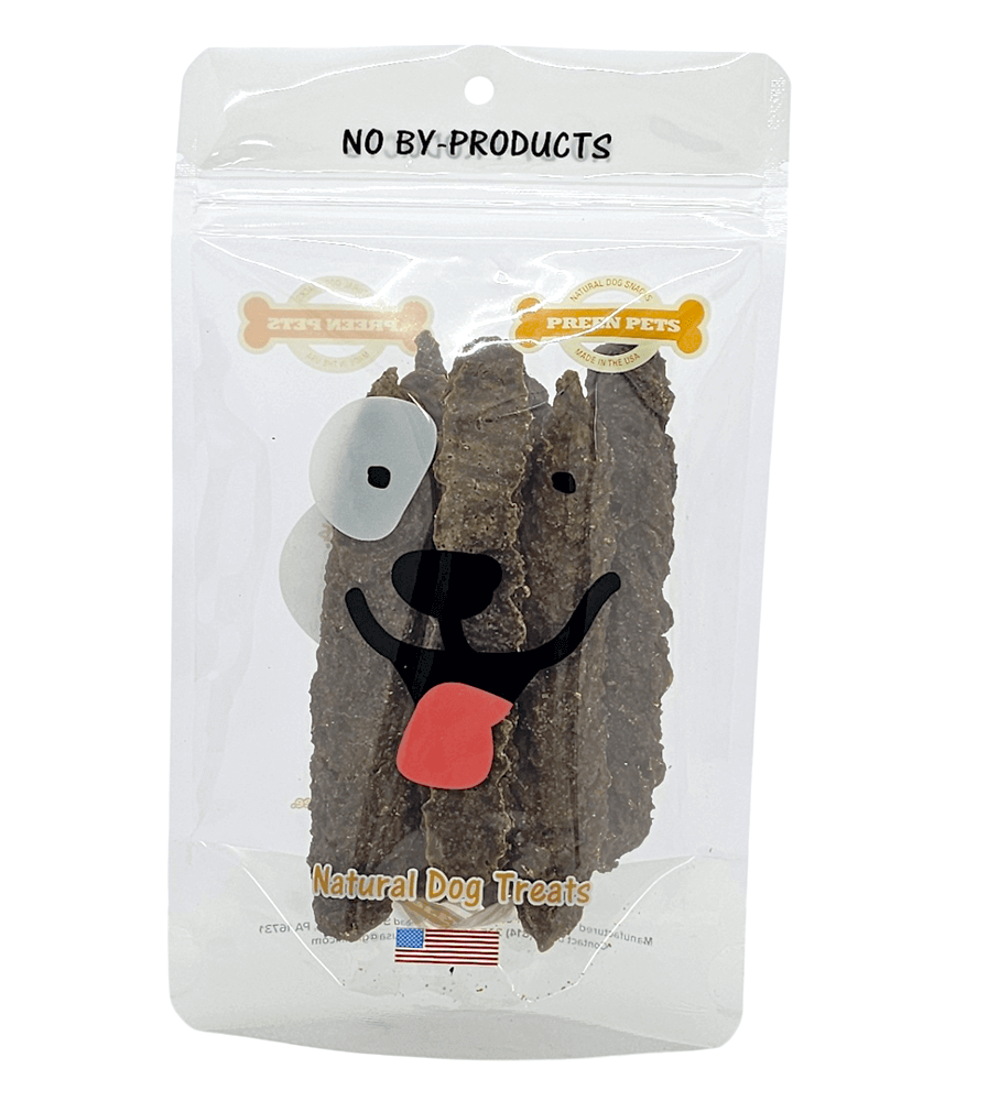 Peanut Butter Squash Banana Strips — all-natural dog treats made in the USA by Preen Pets (photo 2)