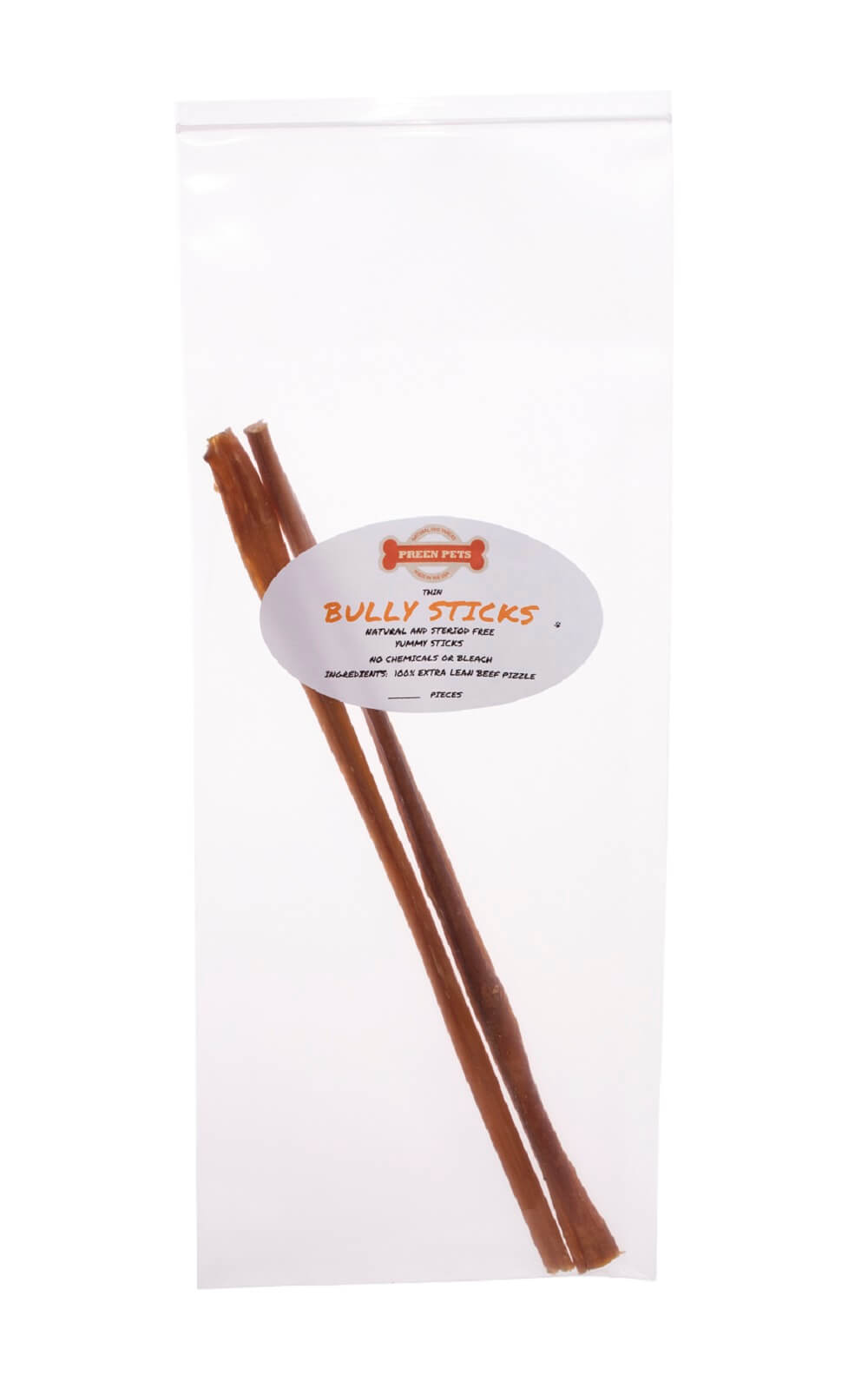 12-inch Steer Bully Sticks — all-natural dog treats made in the USA by Preen Pets (photo 2)