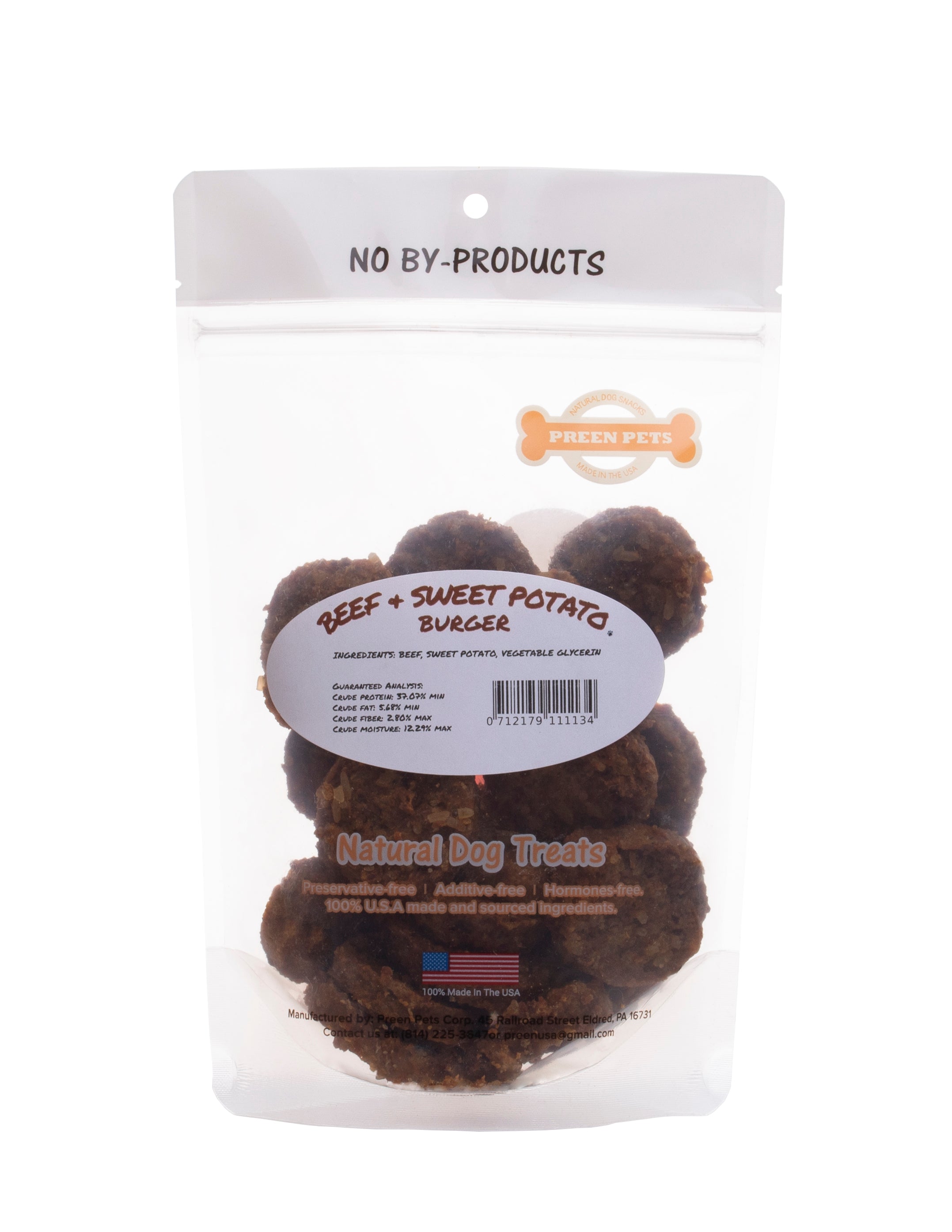Beef & Sweet Potato Burger — all-natural dog treats made in the USA by Preen Pets (photo 3)
