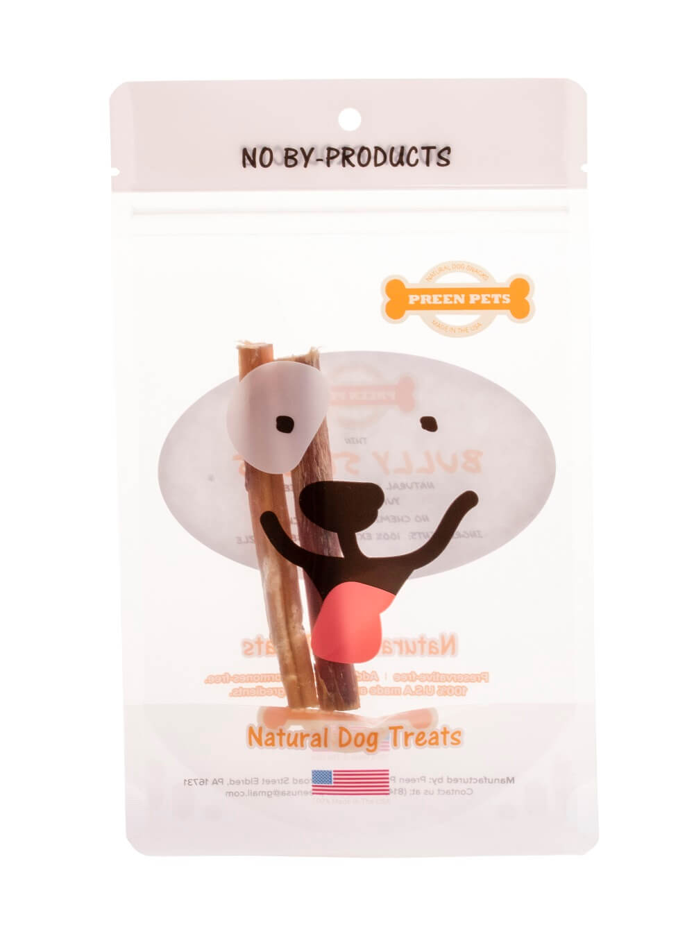 4-inch Regular Bully Sticks — all-natural dog treats made in the USA by Preen Pets (photo 3)