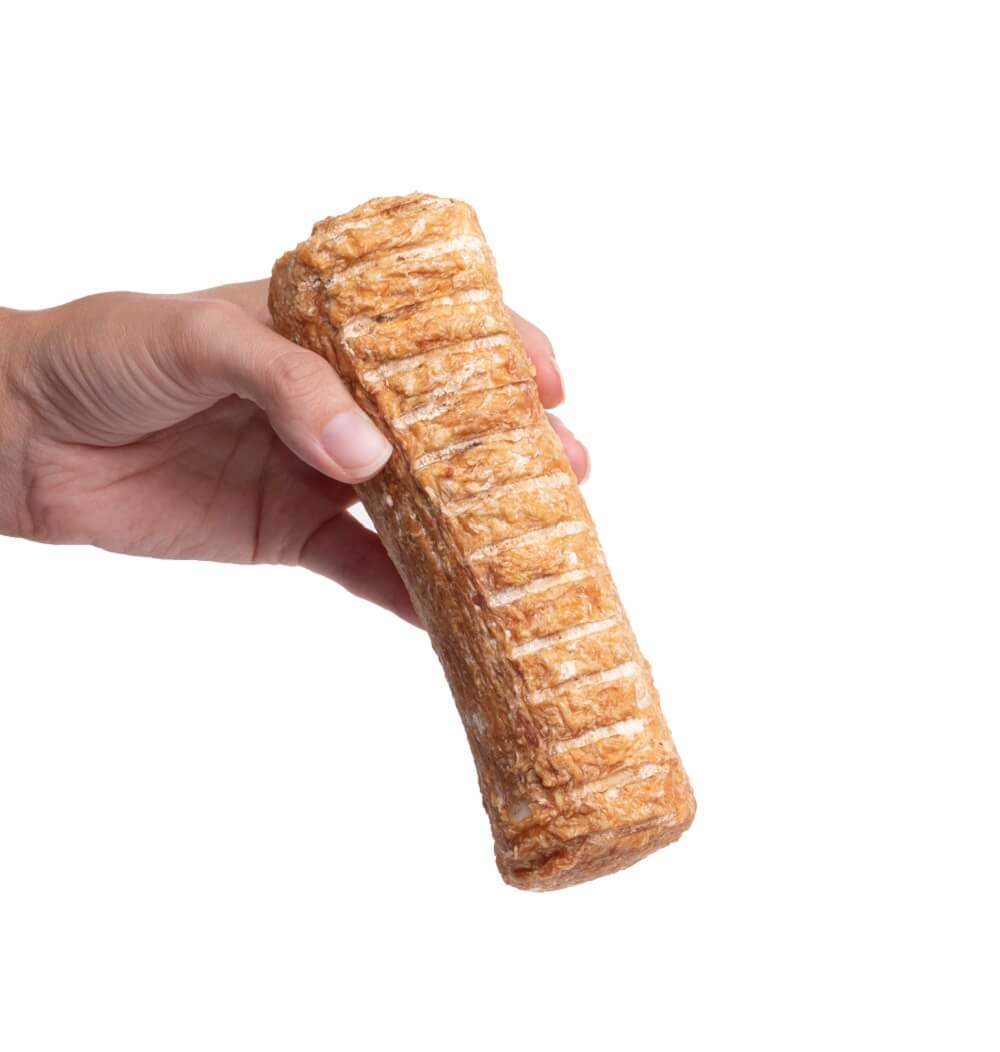 6 Inch White Bone Wrapped Chicken Breast Dog Treat – Peanut Butter — Preen Pets, made in the USA