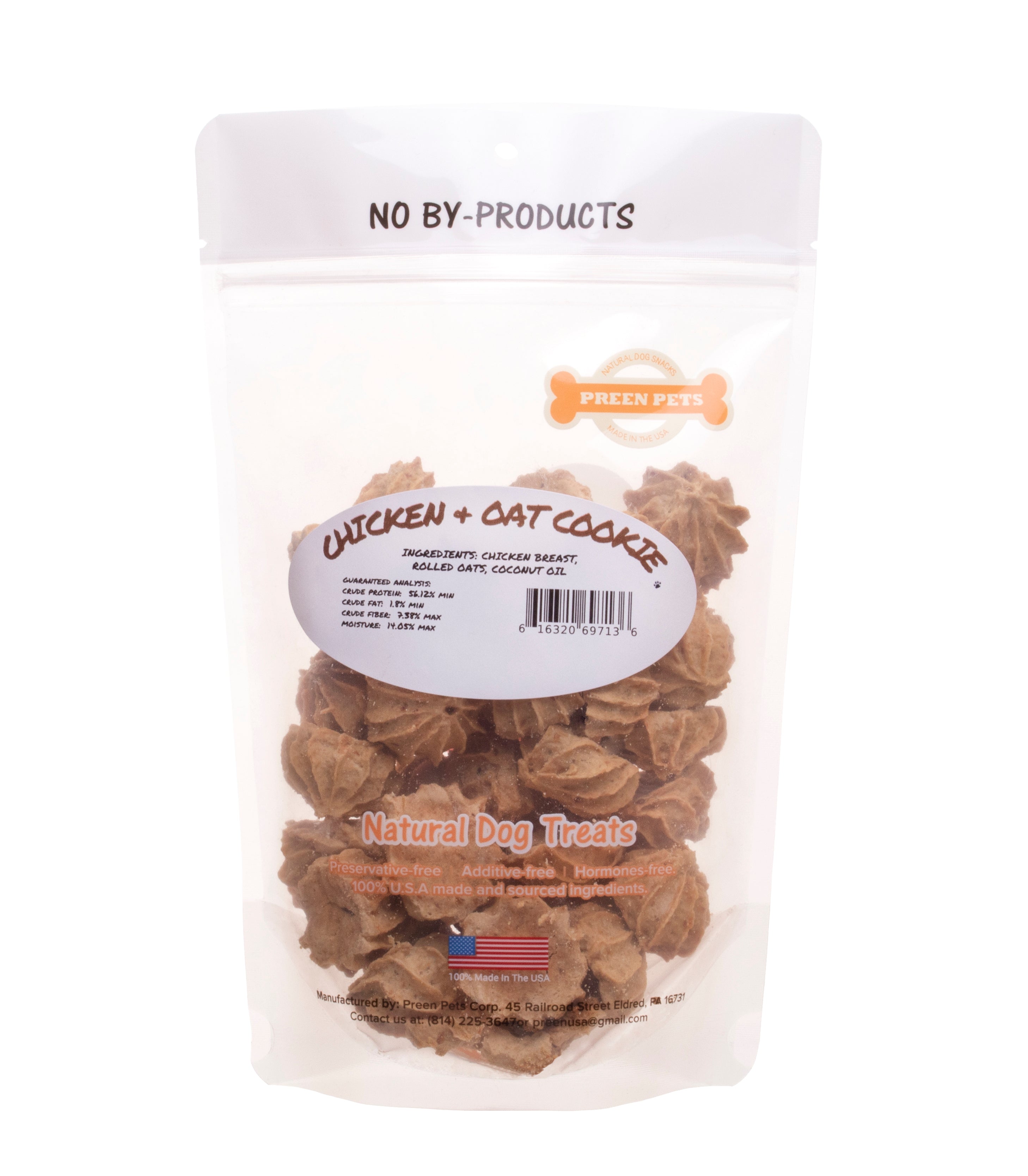 Chicken & Oats Cookies with Coconut Oil — all-natural dog treats made in the USA by Preen Pets (photo 3)