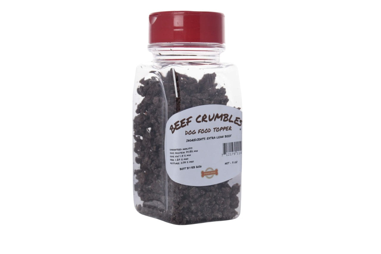 Beef Crumbles - Food Topper — all-natural dog treats made in the USA by Preen Pets