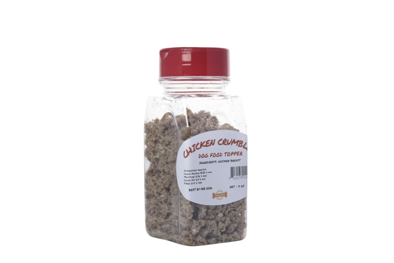 Chicken Crumbles - Food topper — all-natural dog treats made in the USA by Preen Pets
