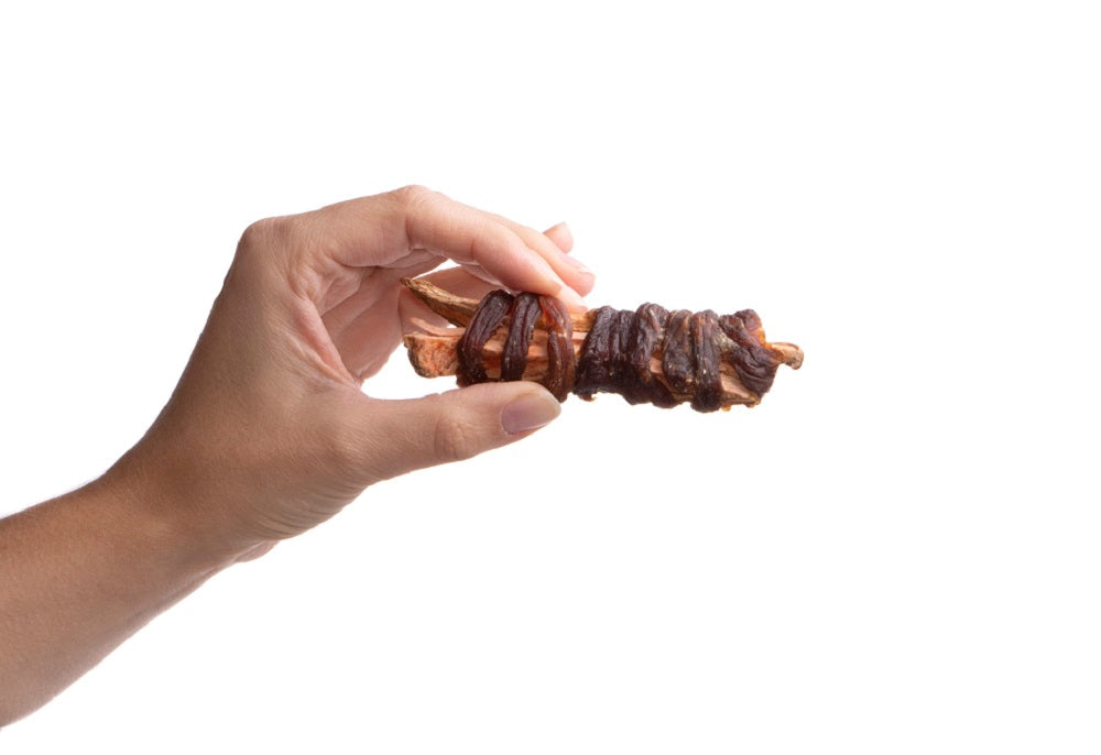 Beef & Sweet Potato Twists — all-natural dog treats made in the USA by Preen Pets