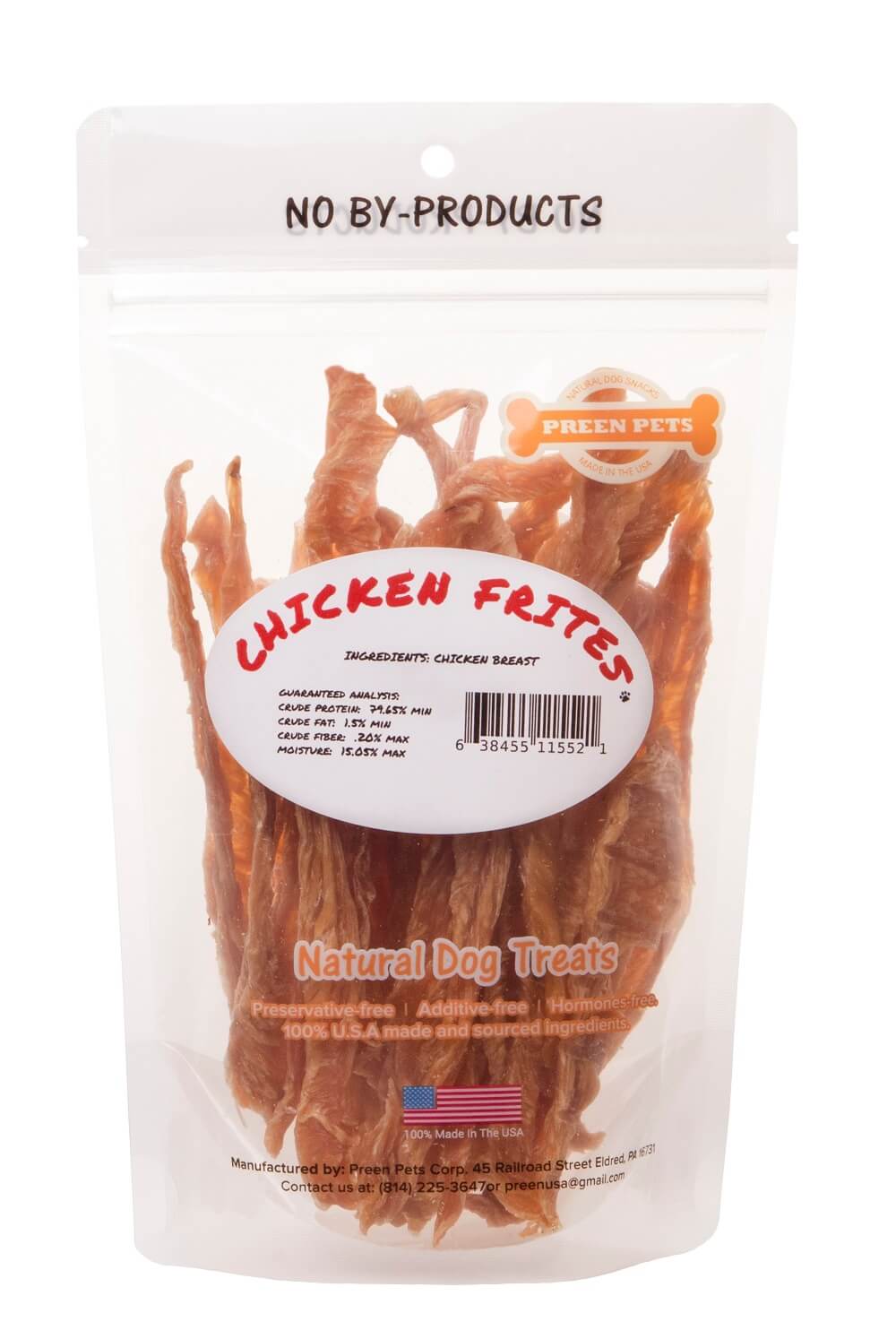 Chicken Frites - 100% USA Chicken Breast Dog Treats — Preen Pets, made in the USA (photo 3)