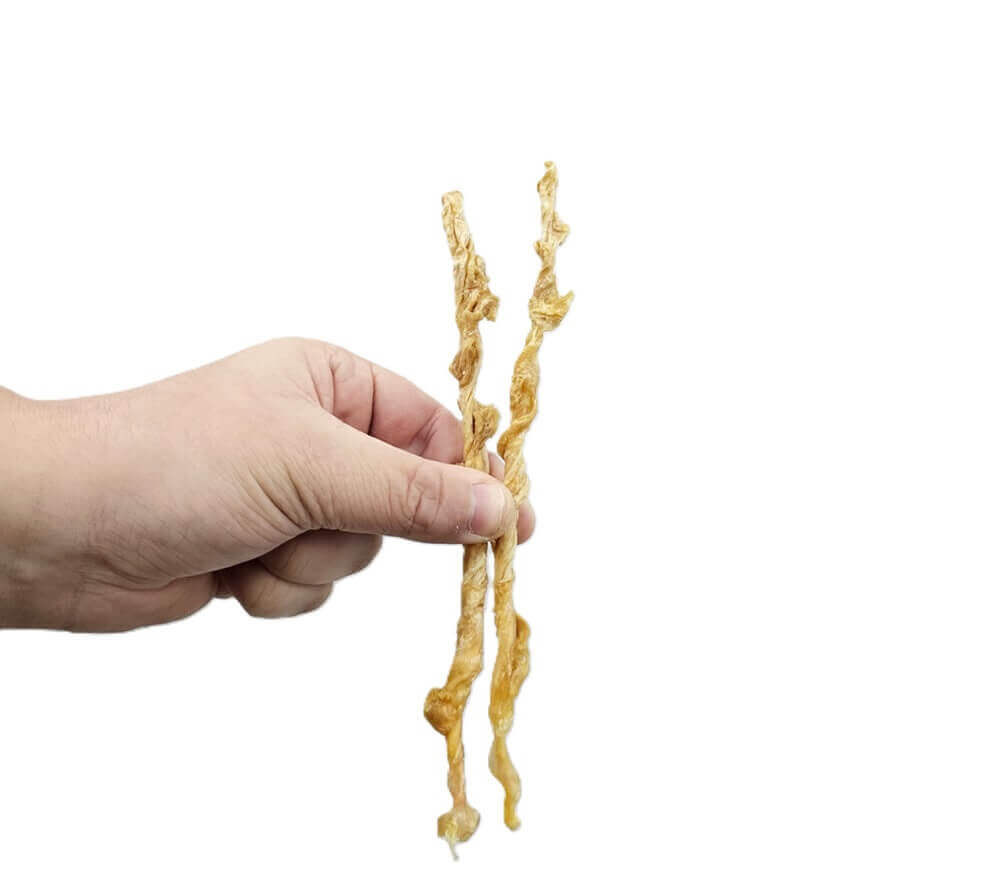 Turkey Tendon Twist — all-natural dog treats made in the USA by Preen Pets